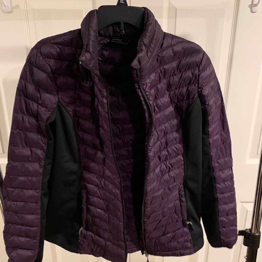Purple and Black Light Winter Coat